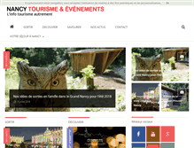 Tablet Screenshot of nancy-tourisme.info